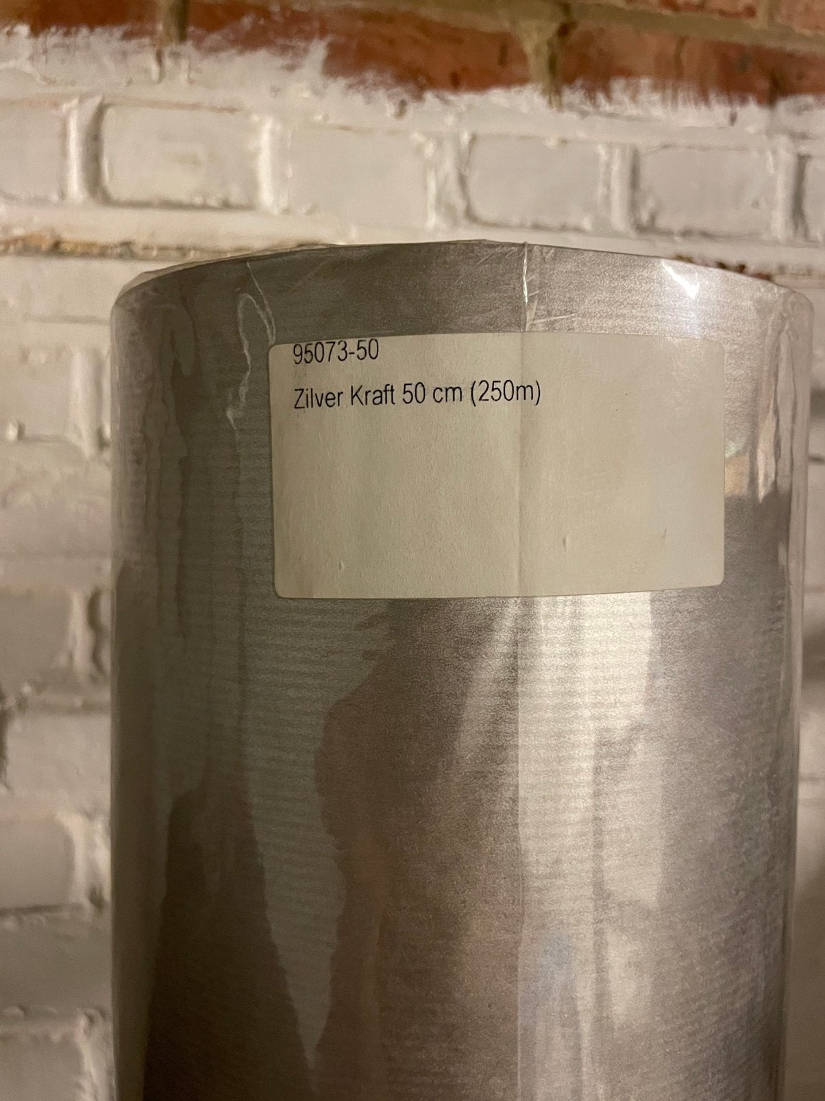 Nieuw Zilverkleurig/kraftkleurig cadeaupapier, Enlèvement, Neuf
