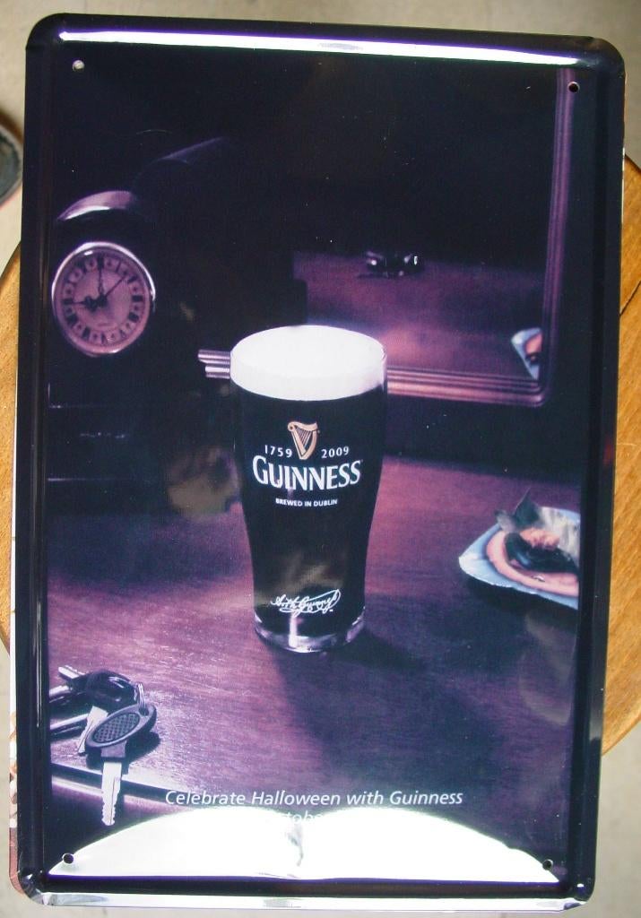 GUINNESS REKLAME -METAAL-, Verzamelen, Ophalen of Verzenden