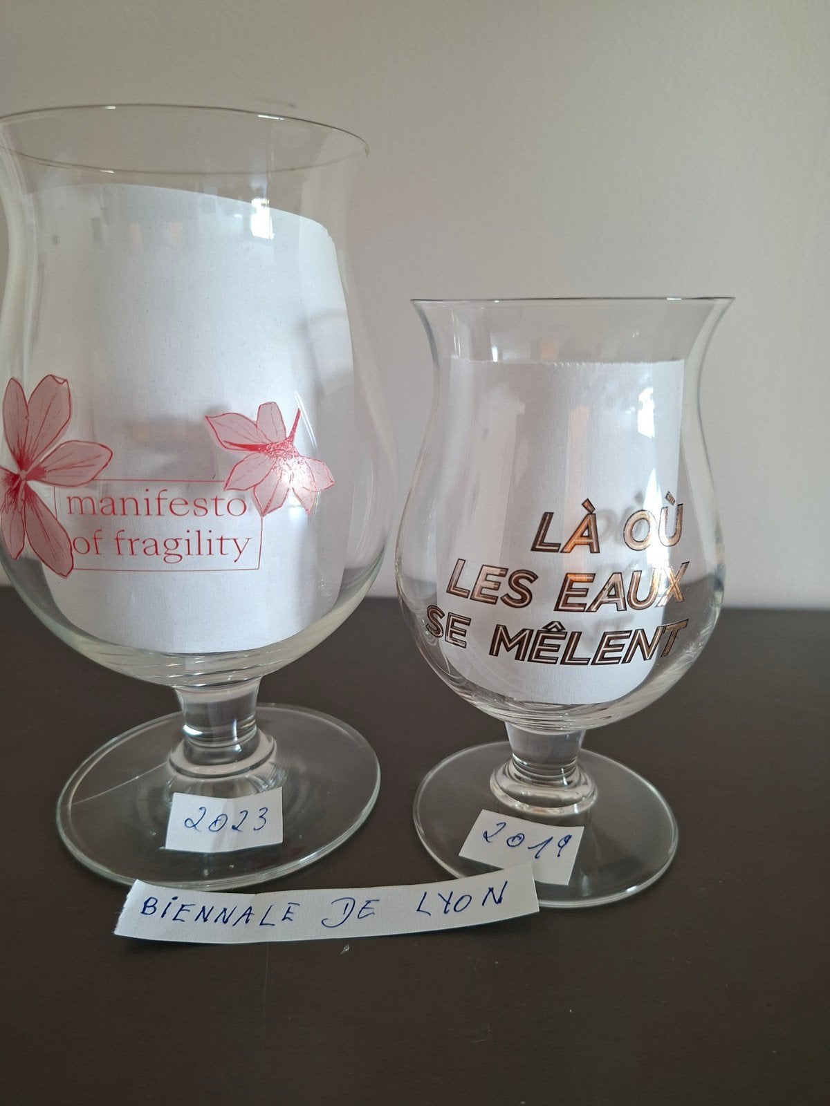 Duvel glas "Biennale de Lyon" (2), Enlèvement ou Envoi, Neuf, Verre ou Verres, Duvel
