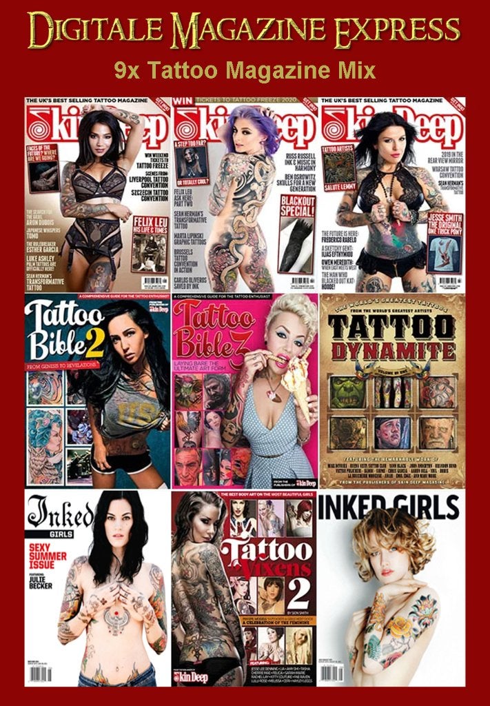 9x Tattoo Magazine Mix, Boeken, Tijdschriften en Kranten, Verzenden, Nieuw, Lichaam en Geest
