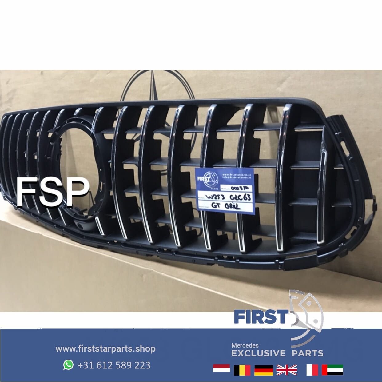 W253 X253 C253 GLC 63 AMG GT GRIL ORIGINEEL Mercedes GLC63 P, Auto-onderdelen, Gebruikt, -, Ophalen of Verzenden, -