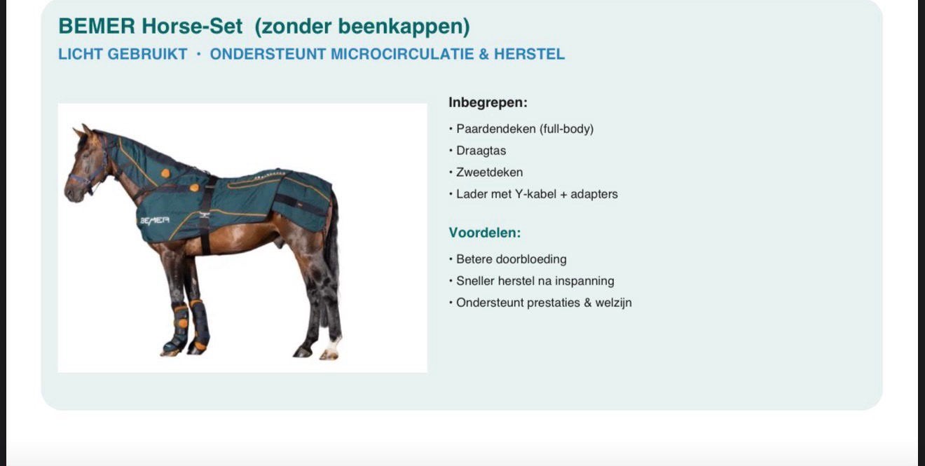 Beemer horse set for sale, Dieren en Toebehoren, Paarden en Pony's | Overige Paardenspullen, Ophalen, Zo goed als nieuw