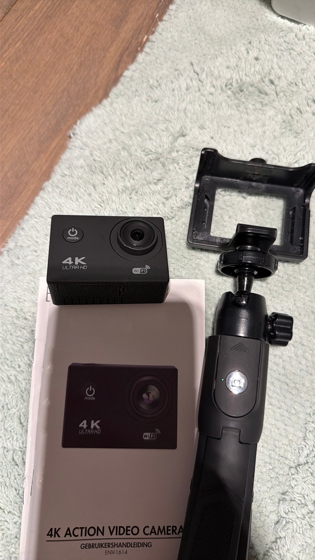 Action  video camera 4K, Audio, Tv en Foto, Ophalen, Zo goed als nieuw
