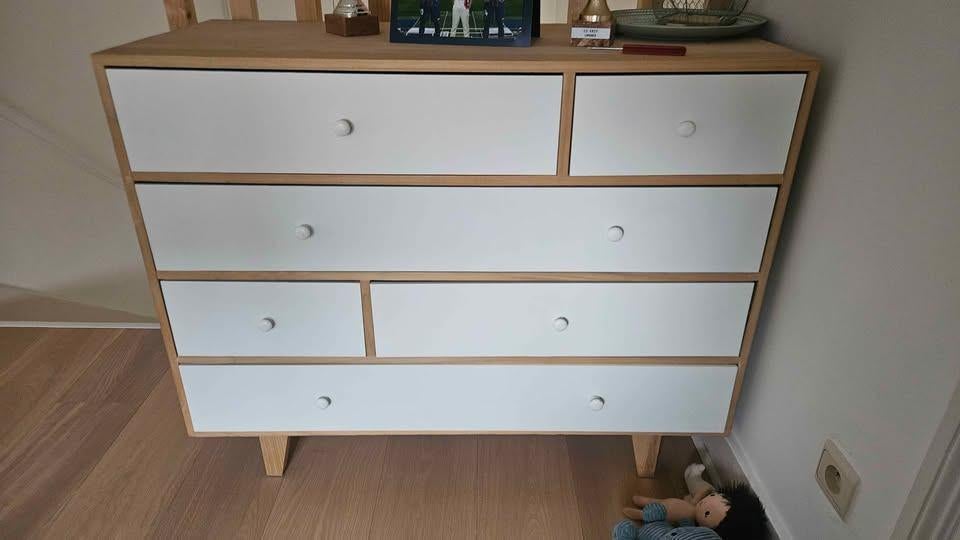Commode à tiroirs, Ophalen, Gebruikt