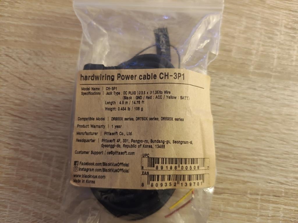 BlackVue CH-3P1, Enlèvement