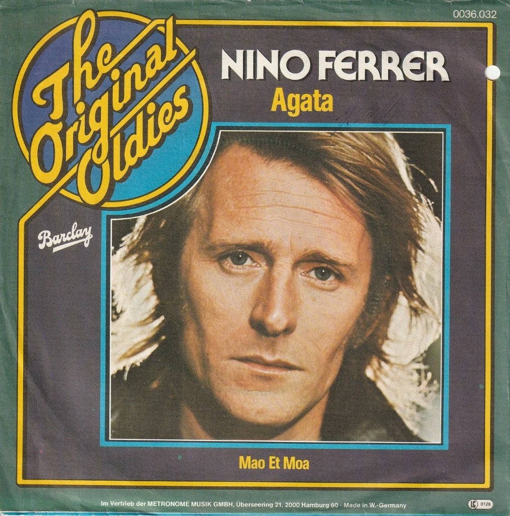 Nino Ferrer - Agata / Mao et Moa, Gebruikt, Verzenden, 7 inch, Overige typen