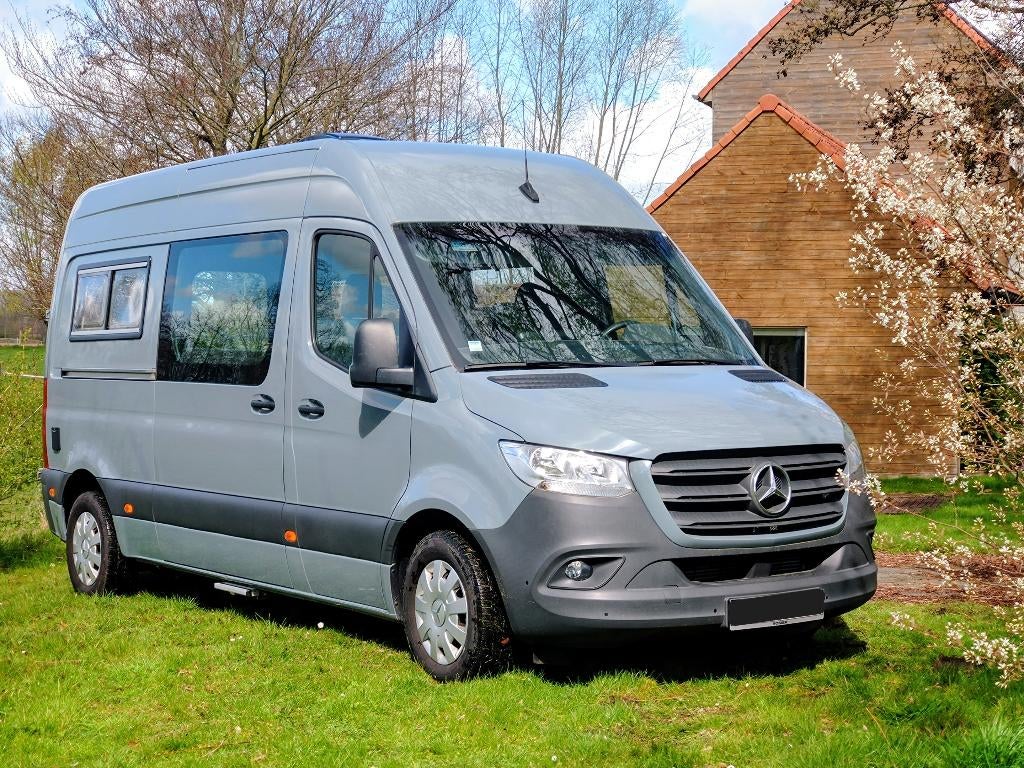 Mercedes Sprinter camper nieuwe ombouw met garantie, Caravans en Kamperen, Mobilhomes, Dakluik, Afzuigkap, Mercedes-Benz, Bedrijf