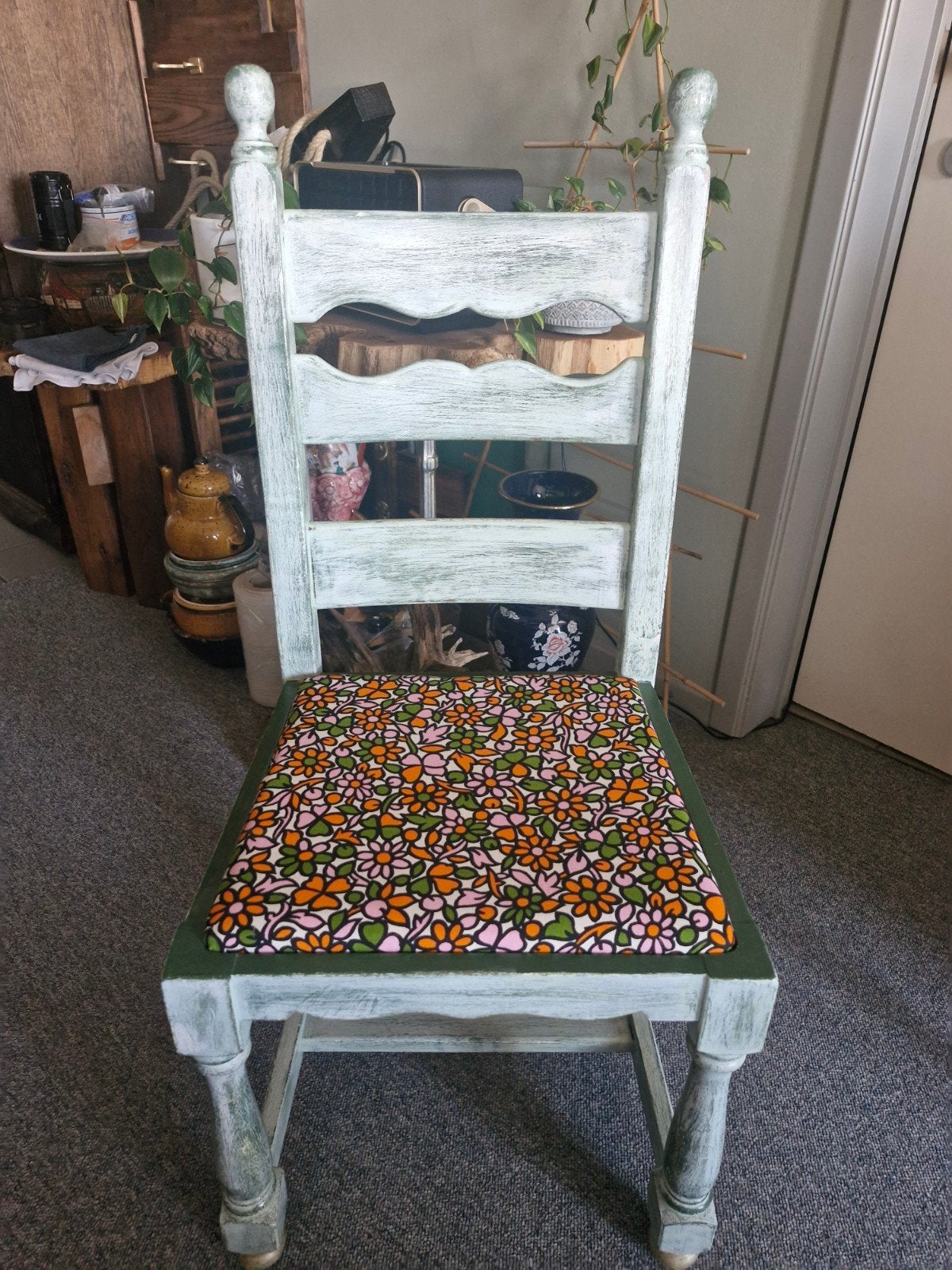 Unieke vintage stoel – perfect voor een kaptafel, Enlèvement