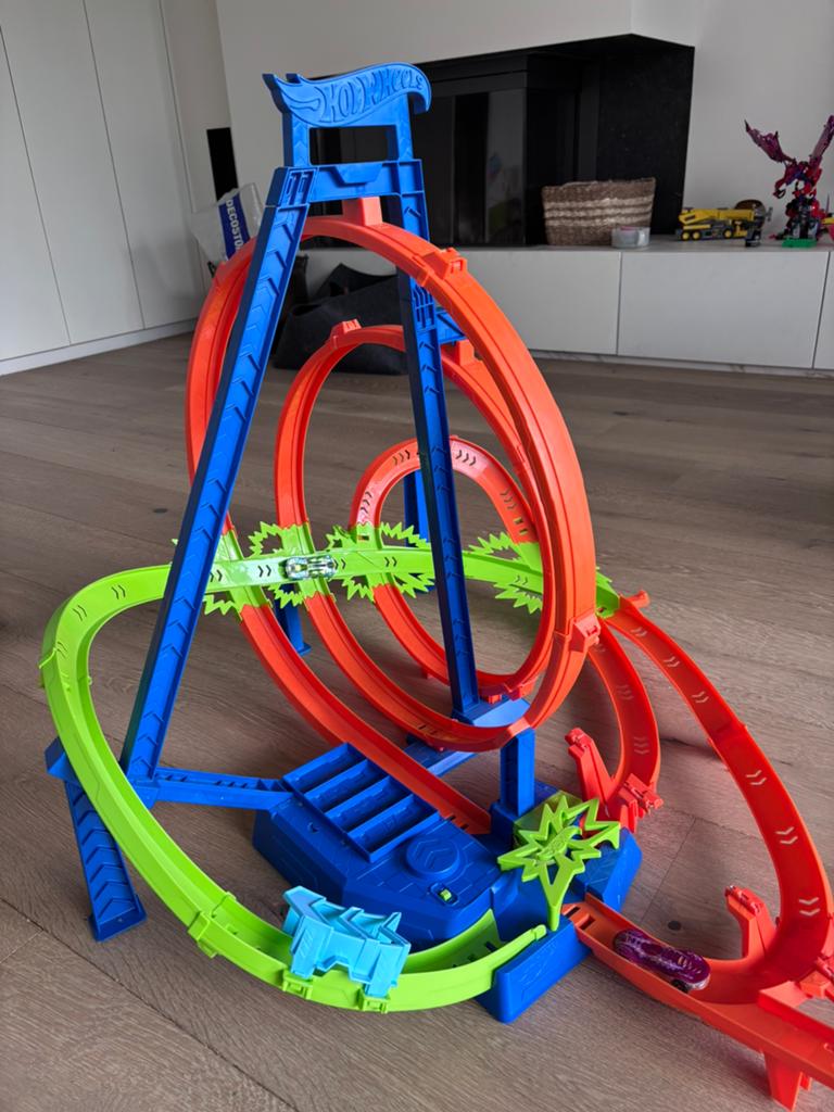 Hot Wheels - Looping Multi Crash circuit en 2 autos, Enfants & Bébés, Jouets | Circuits, Électrique, Comme neuf, Enlèvement, Circuit