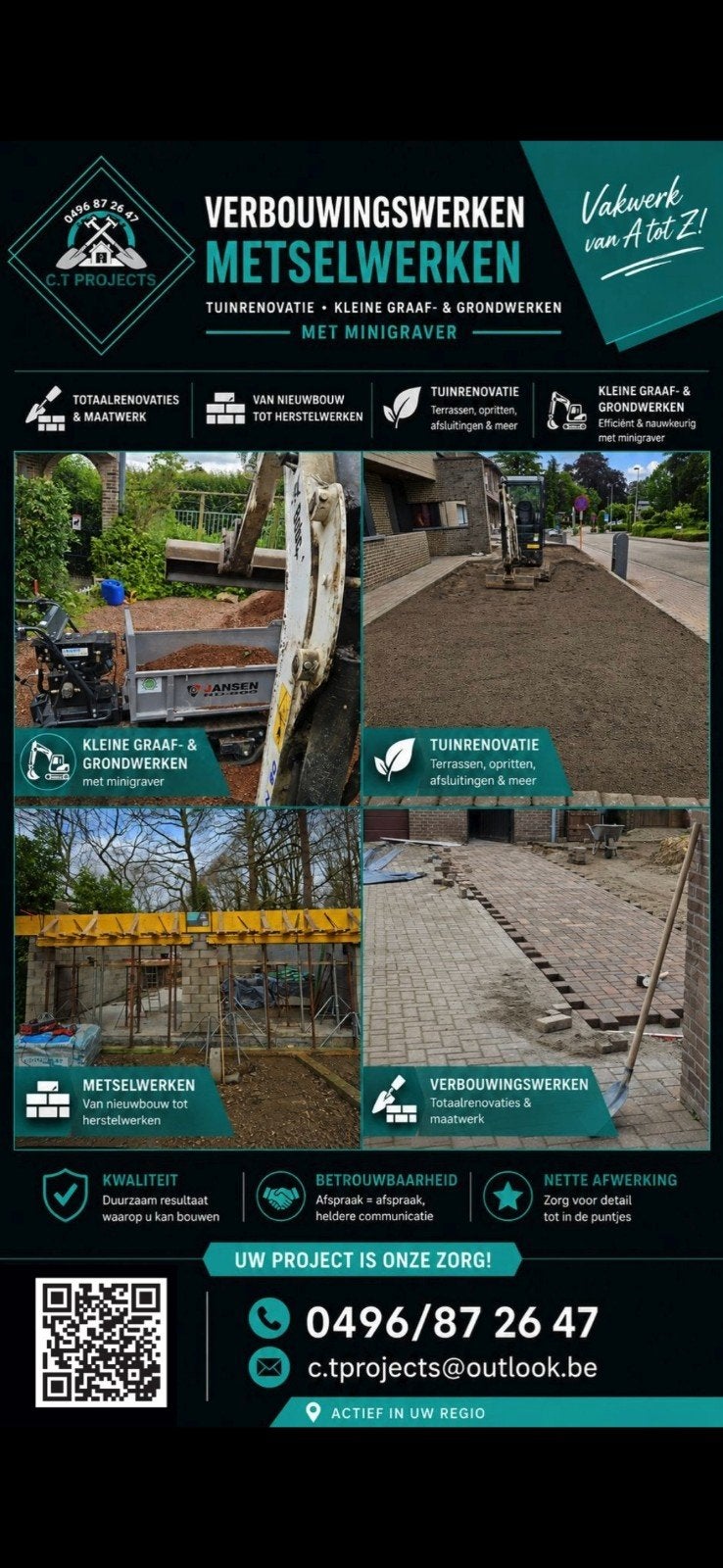 Kleine grondwerken/graafwerken