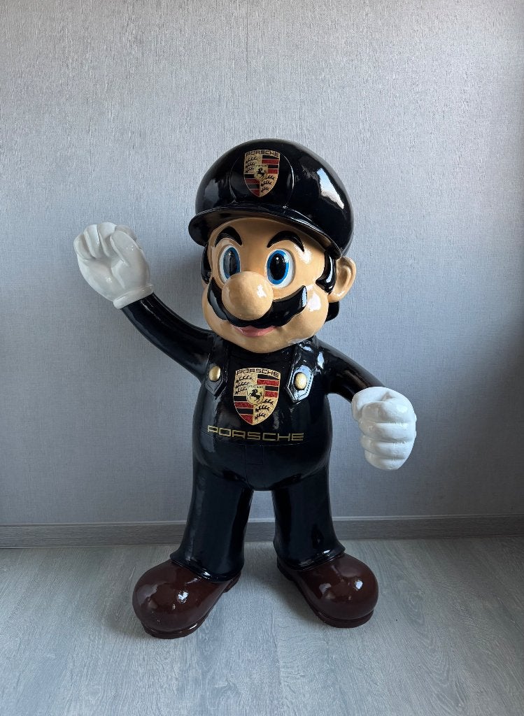 Mooi beeld van Mario / Porsche 100cm, Verzamelen, Beelden en Beeldjes, Ophalen, Zo goed als nieuw, Overige typen