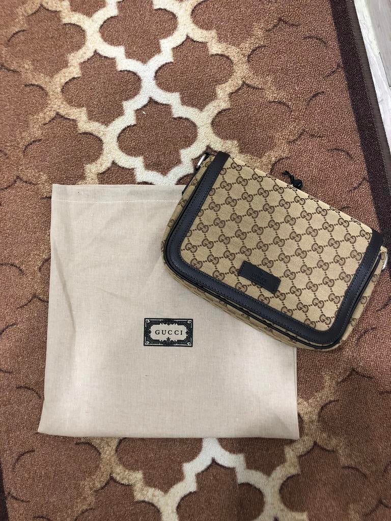 Gucci schoudertas beige/bruin, Ophalen of Verzenden, Nieuw, Beige, Overige merken