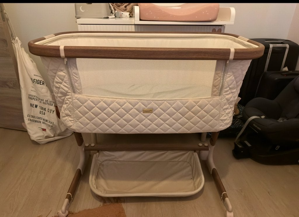Co-sleeper electrisch Qute Q-wiggle, Ophalen, Zo goed als nieuw, Wieg