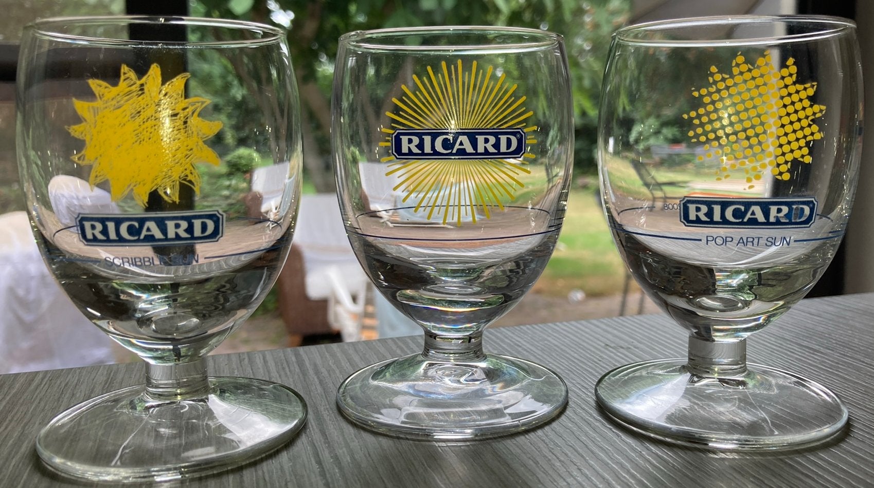 3 Ricard glazen, Ophalen of Verzenden, Zo goed als nieuw
