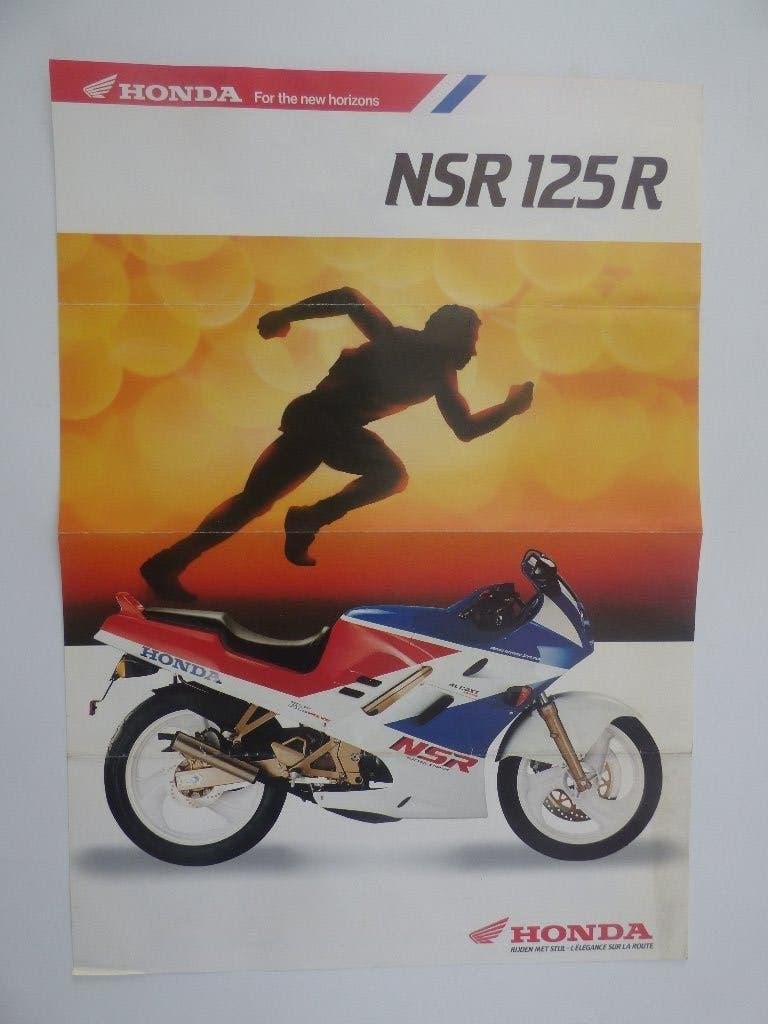 AFFICHE HONDA NSR 125R MINI 1990, Motos, Enlèvement ou Envoi, Honda