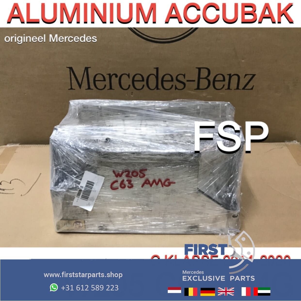W205 C63 AMG ACCUBAK aluminium ACCU HOUDER BAK Mercedes C 63, Autos : Pièces & Accessoires, Batteries & Accessoires, Utilisé, -