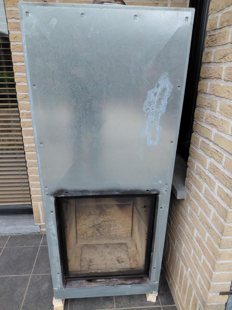 INBOUW HOUT KACHEL, Huis en Inrichting, Kachels, Ophalen, Hout, Inbouw