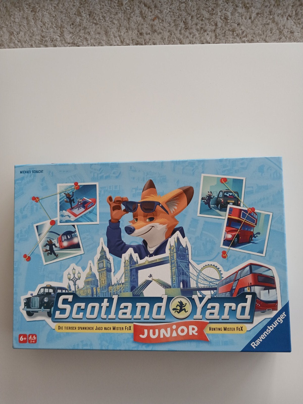 Bordspel Scotland Yard Junior, Drie of vier spelers, Ophalen, Nieuw, Ravensburger