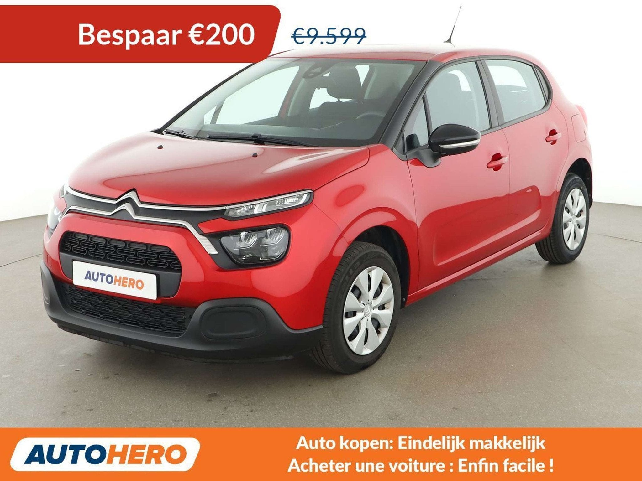 Citroën C3 1.2 PureTech Live (année de construction 2021), Autos, Citroën, Rouge, Achat, Euro 6, 5 portes