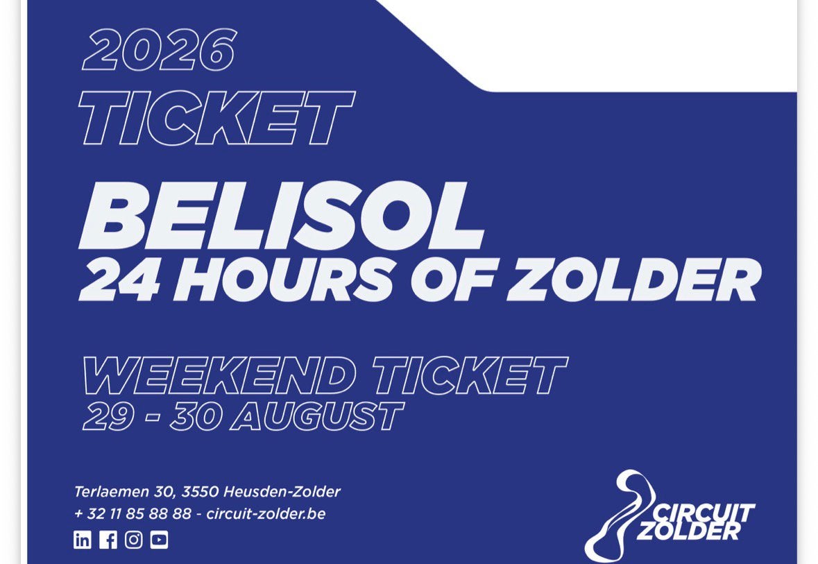 2 weekendtickets 24h van Zolder, Tickets & Billets, Sport | Autre