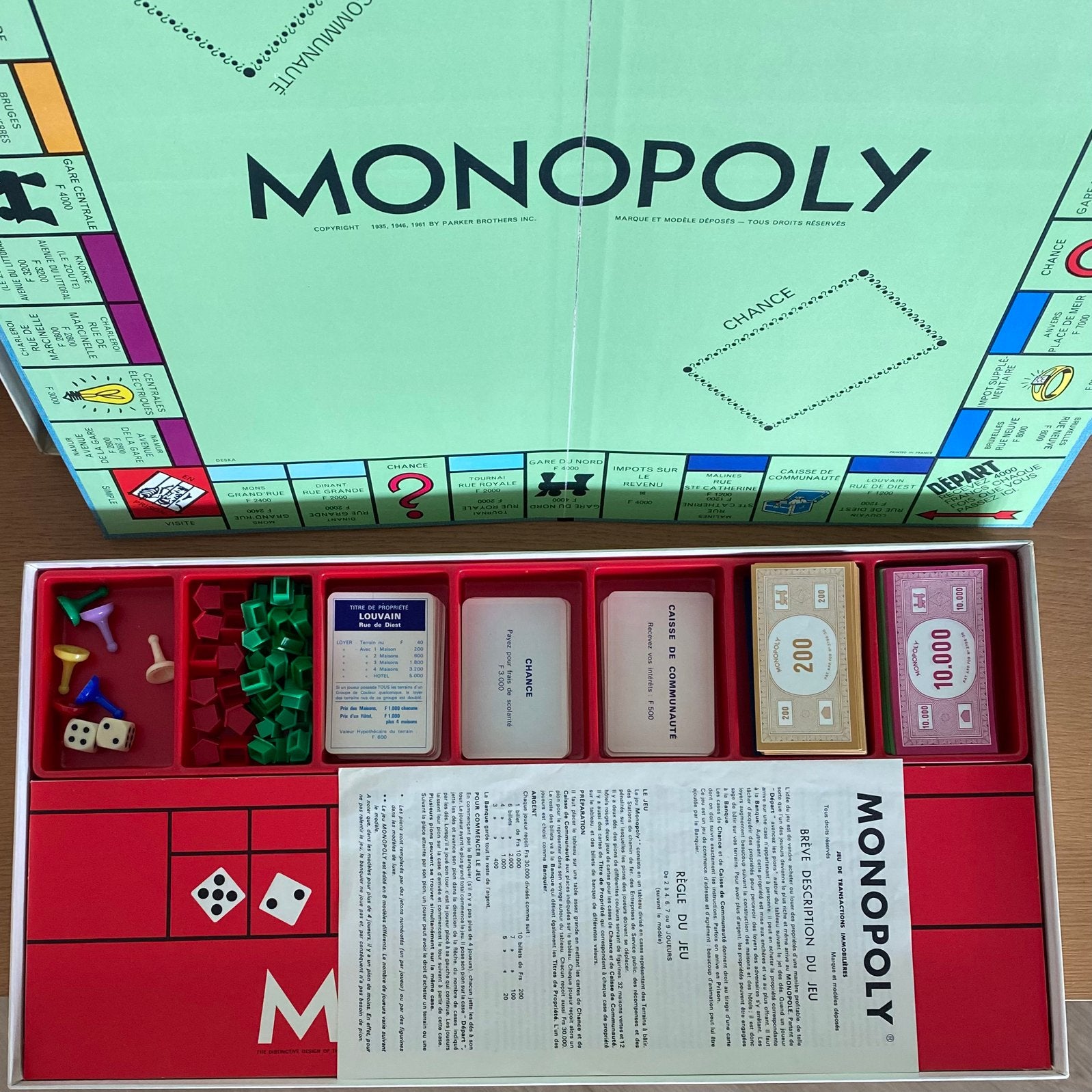 Monopoly Belgique Vintage 1961 - Édition DeSka Bruxelles, Enlèvement, Comme neuf