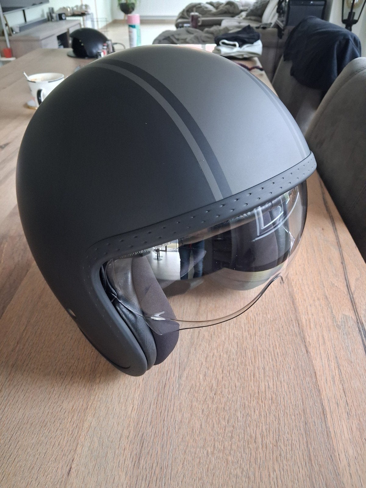 Helm Nieuw,Maat L met uitklapvizier, Motoren, Ophalen, L
