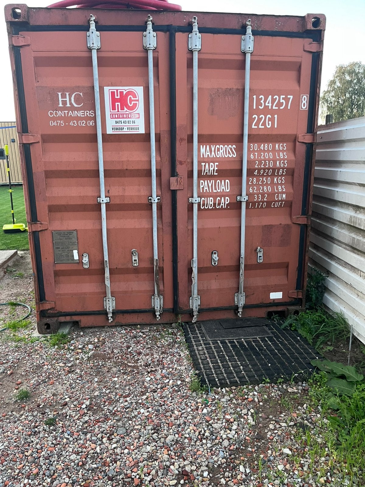 Container 20ft, Ophalen