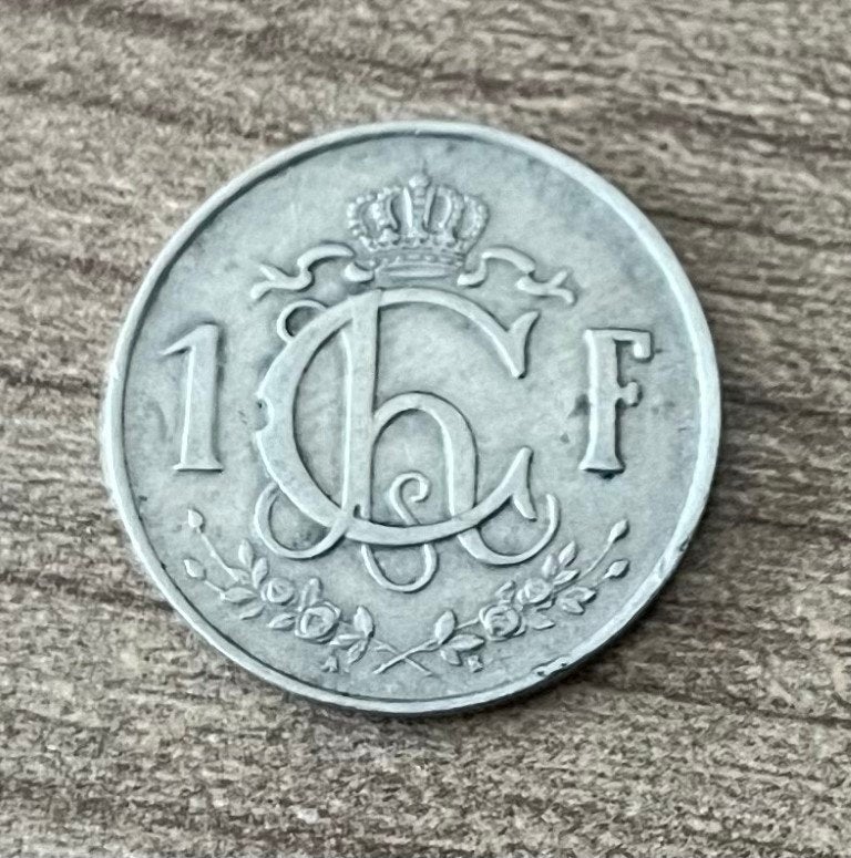 munt Luxemburg - Letzeburg 1 franc - 1952, Postzegels en Munten, Munten | Europa | Niet-Euromunten, Ophalen of Verzenden