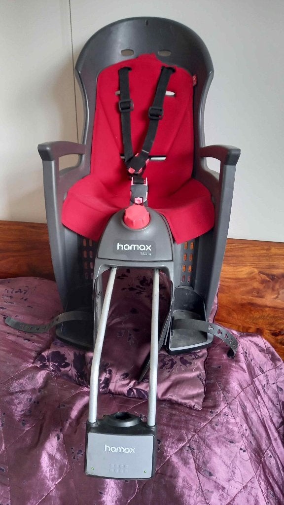 Siège vélo enfant avec fixation "Siesta" Hamax, Repose-pieds, Enlèvement, Utilisé, Hamax