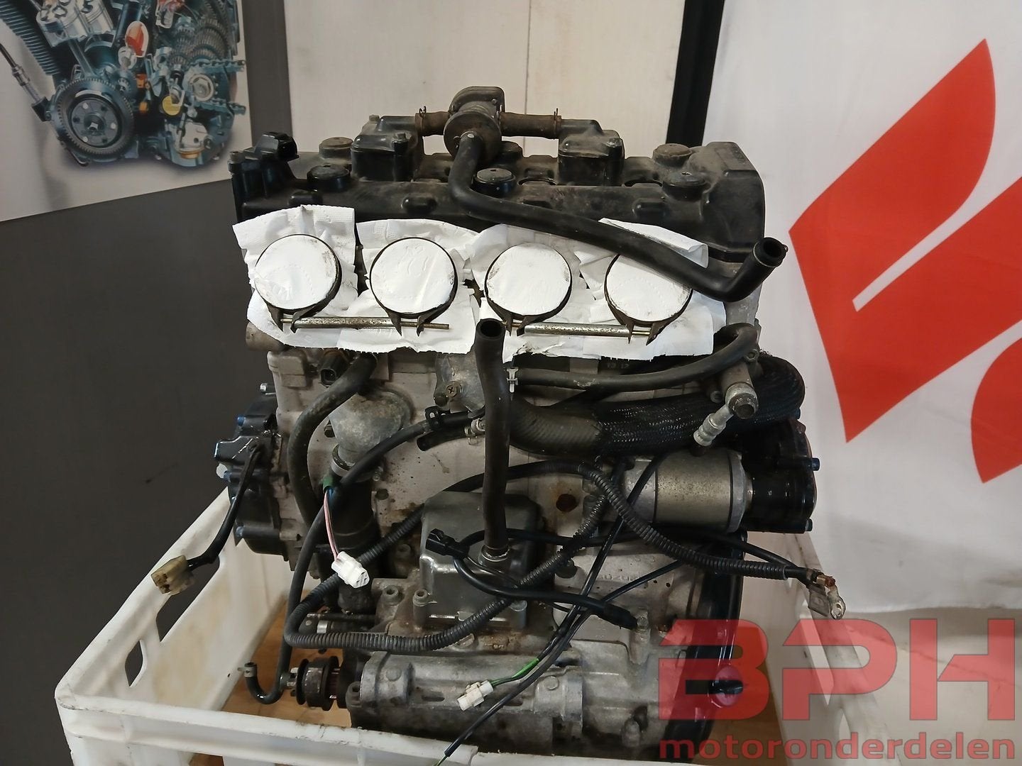 Motorblok Suzuki GSX-R 600 K1 K2 K3 2001 t/m 2003 engine 3 G, Ophalen, Gebruikt, -, -