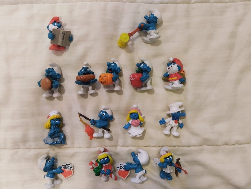 Smurfen, apart of in 1 lot : Deel 15, Ophalen of Verzenden, Gebruikt, Verschillende Smurfen, Poppetje, Figuurtje of Knuffel