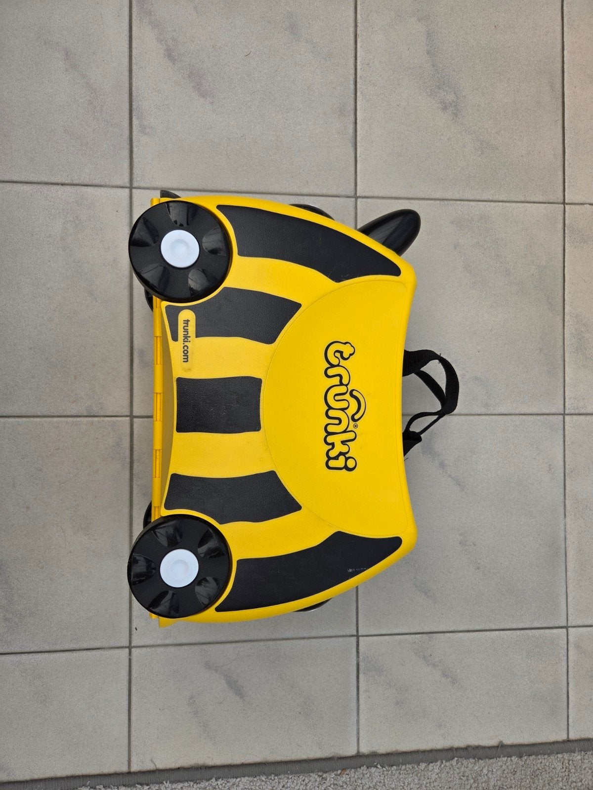 Trunki kinderreiskoffer Geel, Handtassen en Accessoires, Koffers, Hard kunststof, Minder dan 50 cm, Zo goed als nieuw, Minder dan 35 cm
