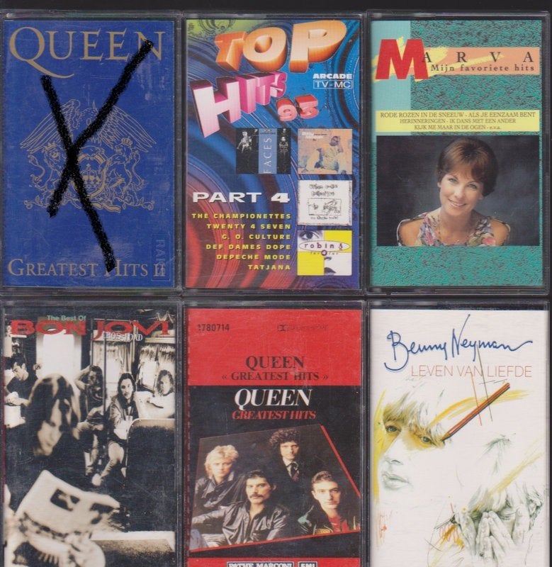 cassettes PER  LOT OF PER STUK, CD & DVD, Cassettes audio, Enlèvement, Pop, 26 cassettes audio ou plus, Originale