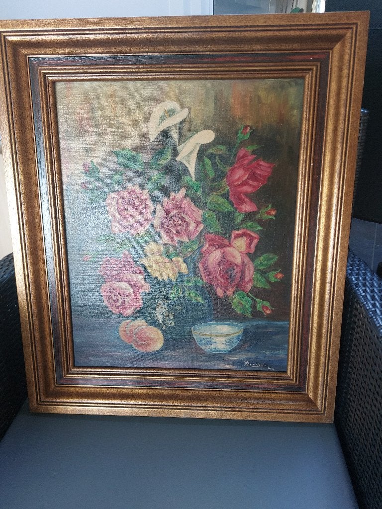 shilderij, Doek, Gesigneerd, Olieverf, Klassiek
