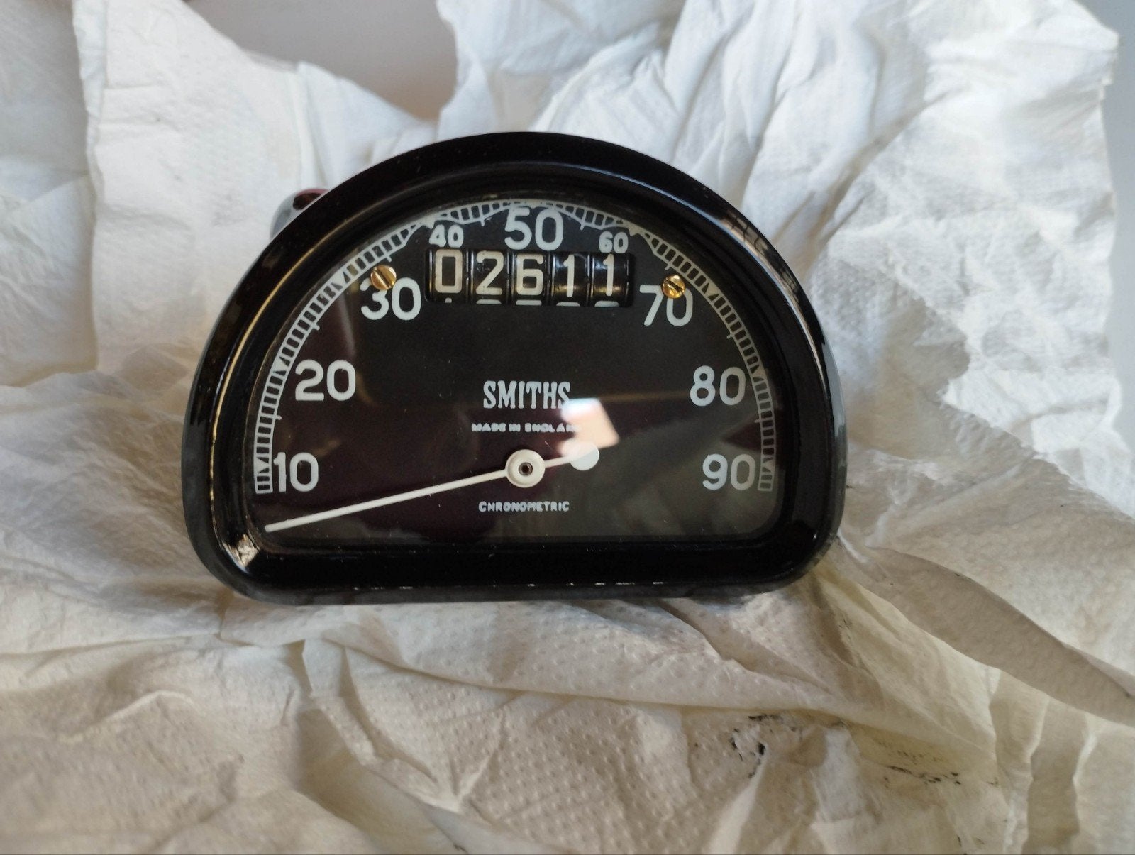 Rare compteur Smith D Shape Scrambler, Enlèvement ou Envoi, Révisé
