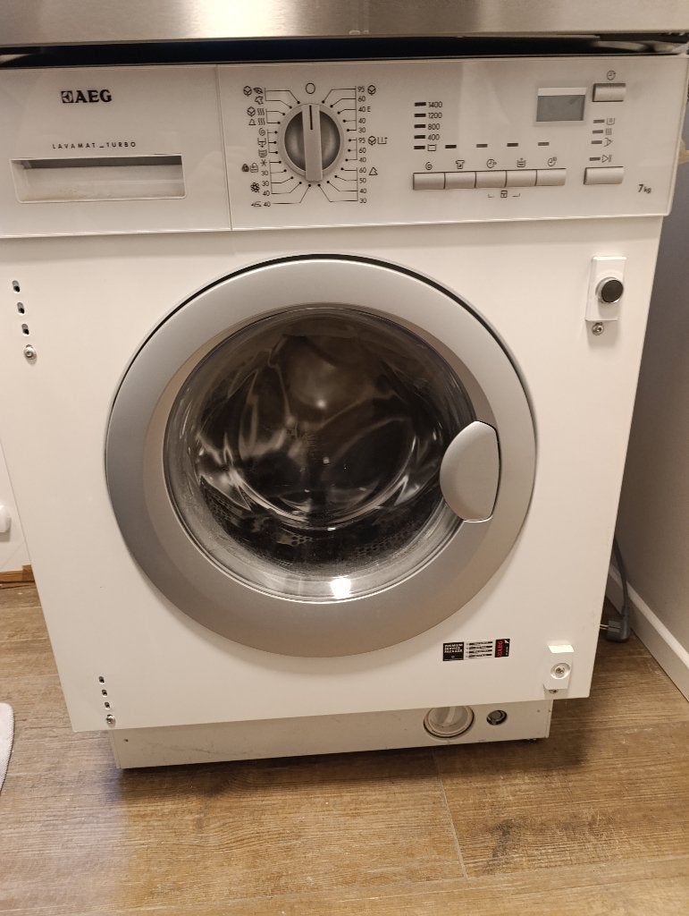 Lave-linge séchant encastrable AEG L61470WDBI, 6 à 8 kg, Enlèvement, Comme neuf, Moins de 85 cm