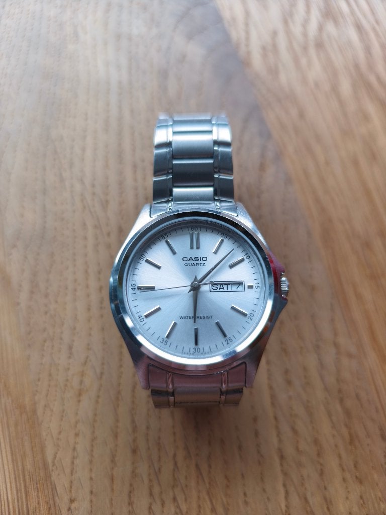 Montre Casio MTP-1239 originale, Montre-bracelet, Casio, Enlèvement, Acier