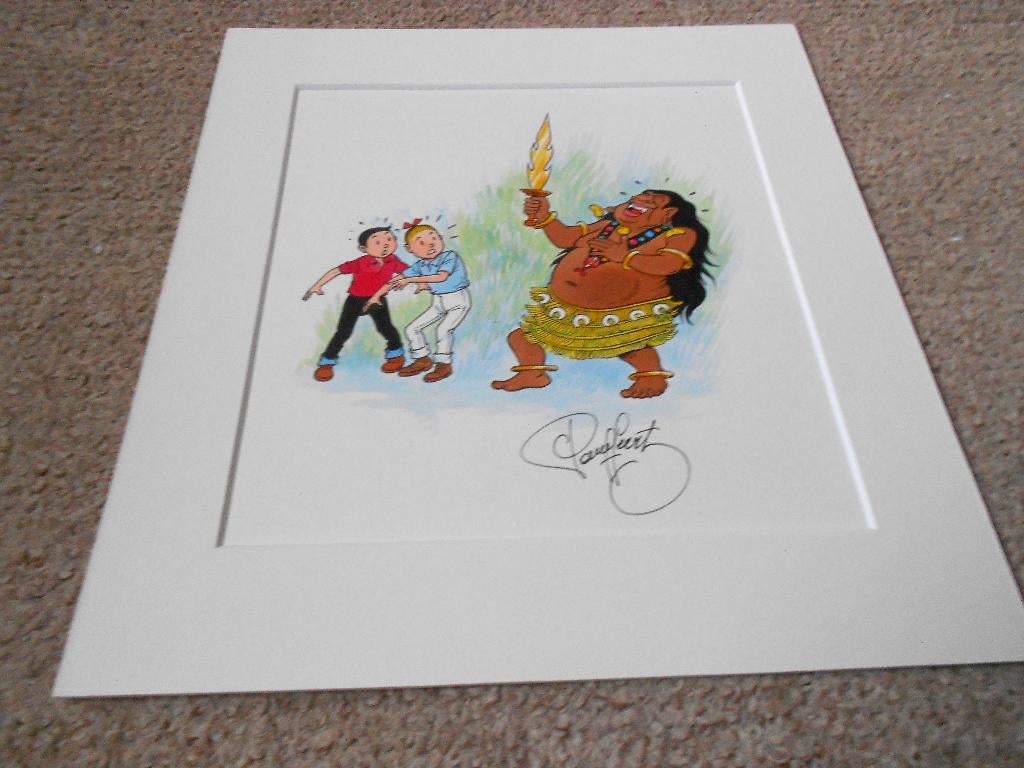 Suske en Wiske - De Parel in de Lotusbloem - orig tek Geerts, Boeken, Ophalen of Verzenden, Nieuw, Paul Geerts