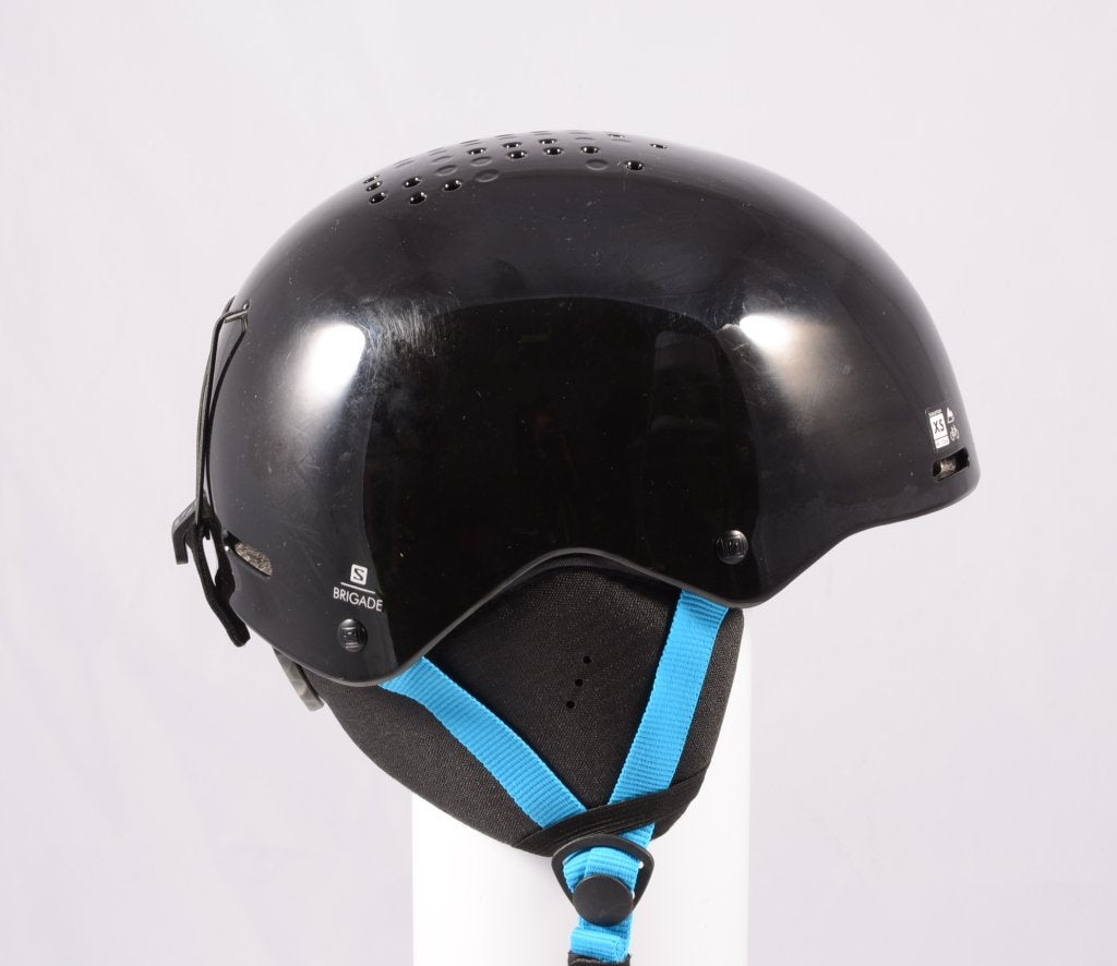 49 50 51 52 53 cm kinder ski helm SALOMON BRIGADE,Black/Blue, Gebruikt, Verzenden, Overige typen, Salomon