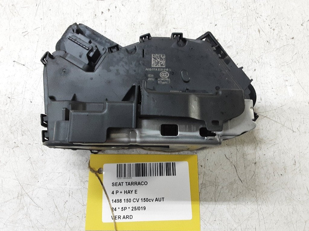 SERRURE DE PORTE ARRIÈRE DROITE Seat Tarraco (5TA839016Q), Autos : Pièces & Accessoires, Arrière, Seat Deutschland GmbH, Service@seat.de