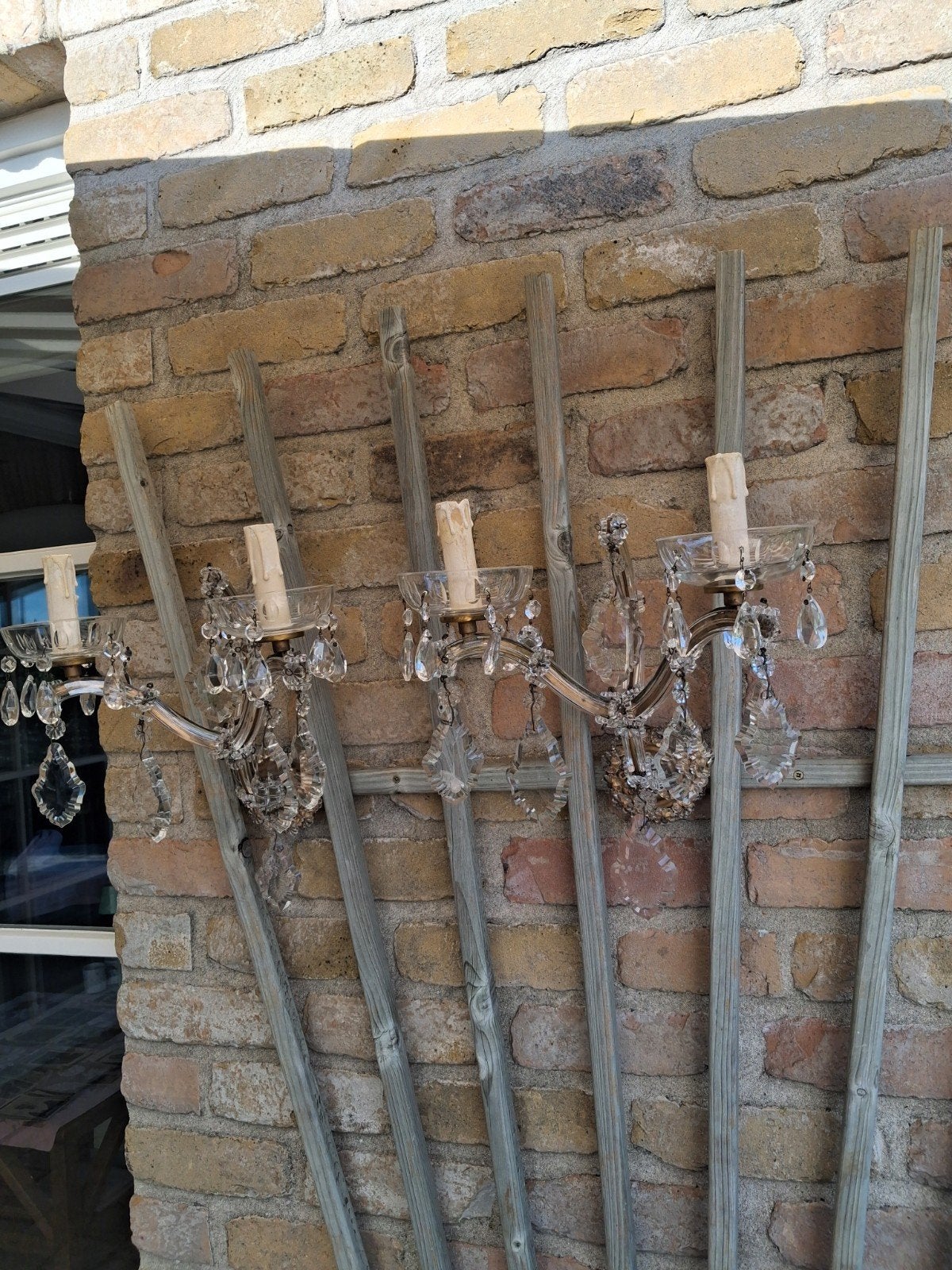 Te koop: 2 vintage wanddecoratie 2 armageddon wandlampen, Ophalen of Verzenden