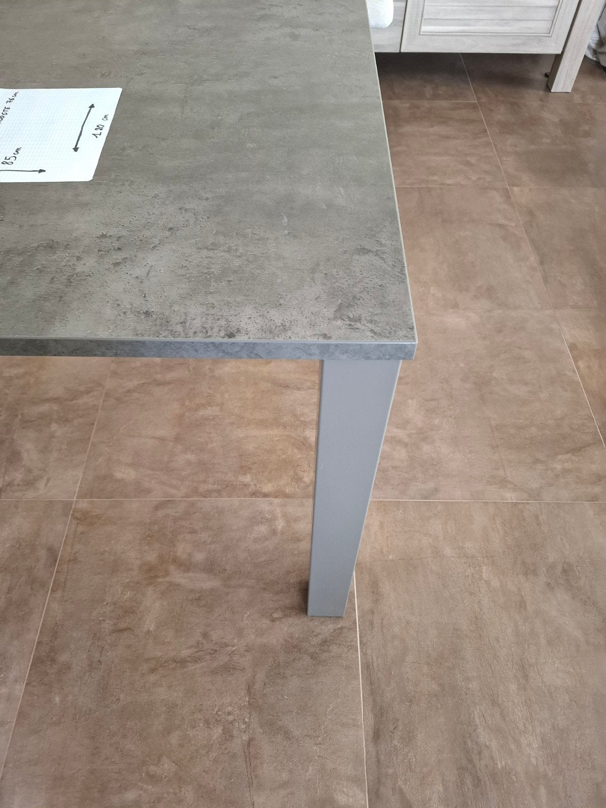 eettafel, Huis en Inrichting, Tafels | Eettafels, Ophalen, Kunststof, 100 tot 150 cm, 50 tot 100 cm