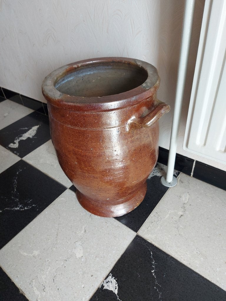 Aarden kruik pot vaas +/- 7,5kg 41cm hoog, Enlèvement
