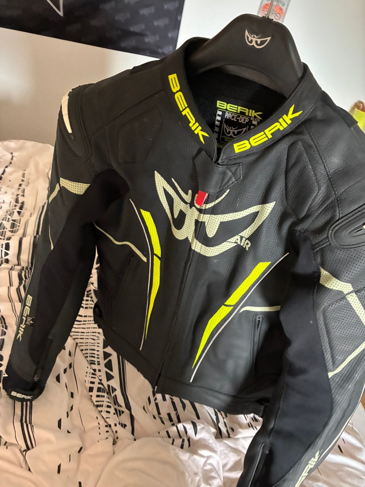 Motorjas/ berik street pro evo 1x gedragen maat 54, Ophalen, Nieuw zonder kaartje, Heren, Jas | leer