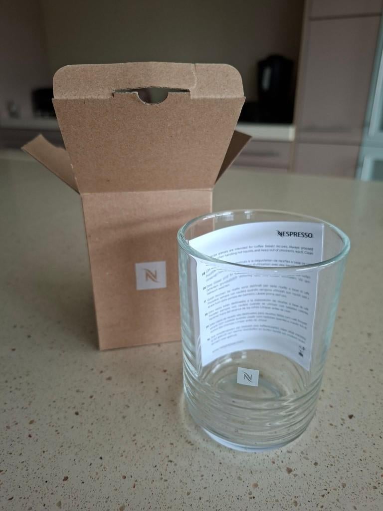 Nespresso Barista receptglas small nieuw, Enlèvement ou Envoi, Neuf, Verre, Tasse(s) et/ou soucoupe(s)