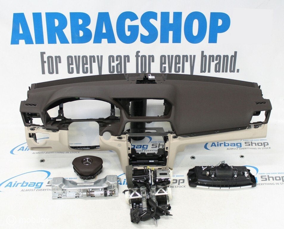 Airbag kit Tableau de bord brun Mercedes E klasse W207