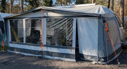 DWT voortent Exquisit maat 14, Caravans en Kamperen, Voortenten en Luifels, Ophalen, Gebruikt, Polyester, Overige merken