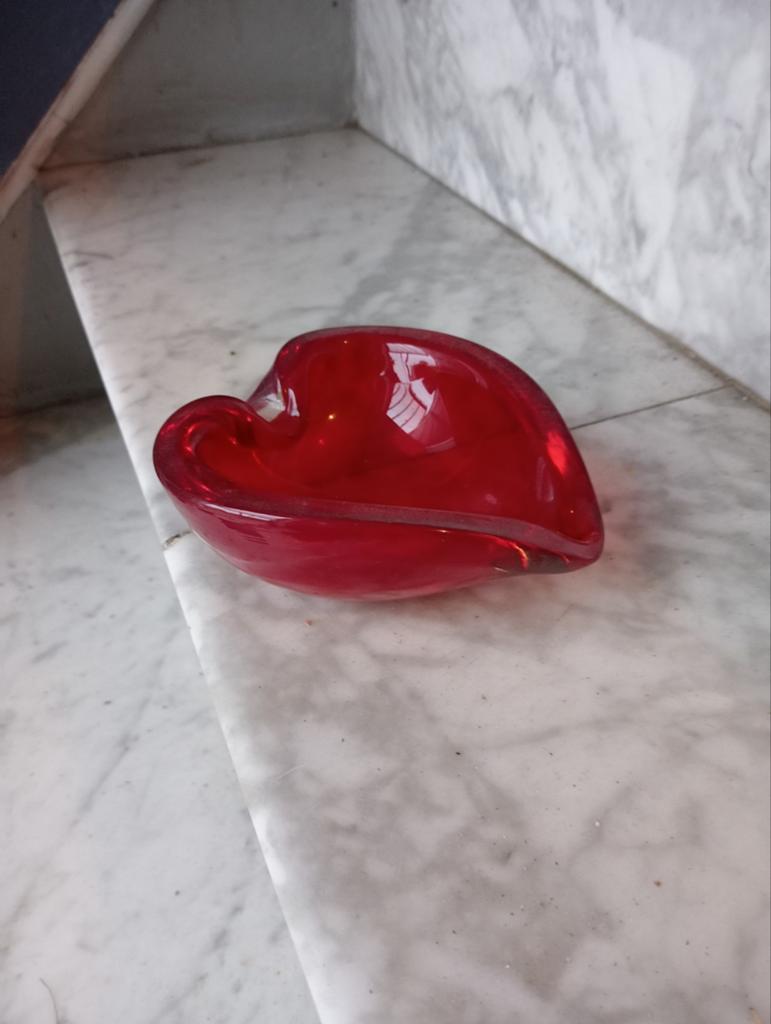 Cendrier en verre ancien, Antiquités & Art, Enlèvement ou Envoi