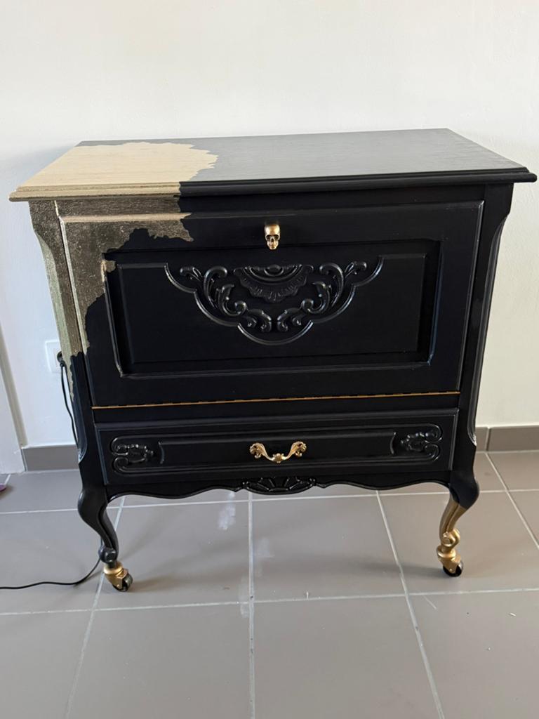 Meuble style Louis XV gothique revisité, relooké, 25 à 50 cm, Moins de 100 cm, Comme neuf, Enlèvement