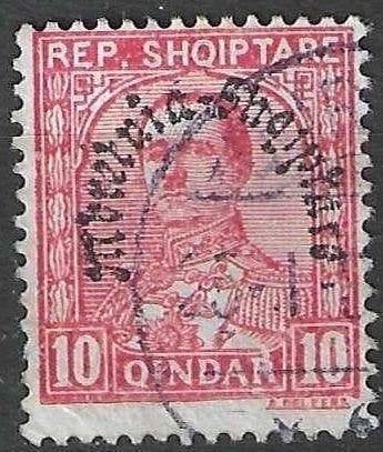 Albanie 1928 - Yvert 210 - Couronnement de Zogu I (ST), Envoi, Pologne, Affranchi